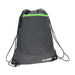 Urban Fitness Drawstring Bag 2 Litres Charcoal Black/Green 2 Litres Charcoal Black/Green