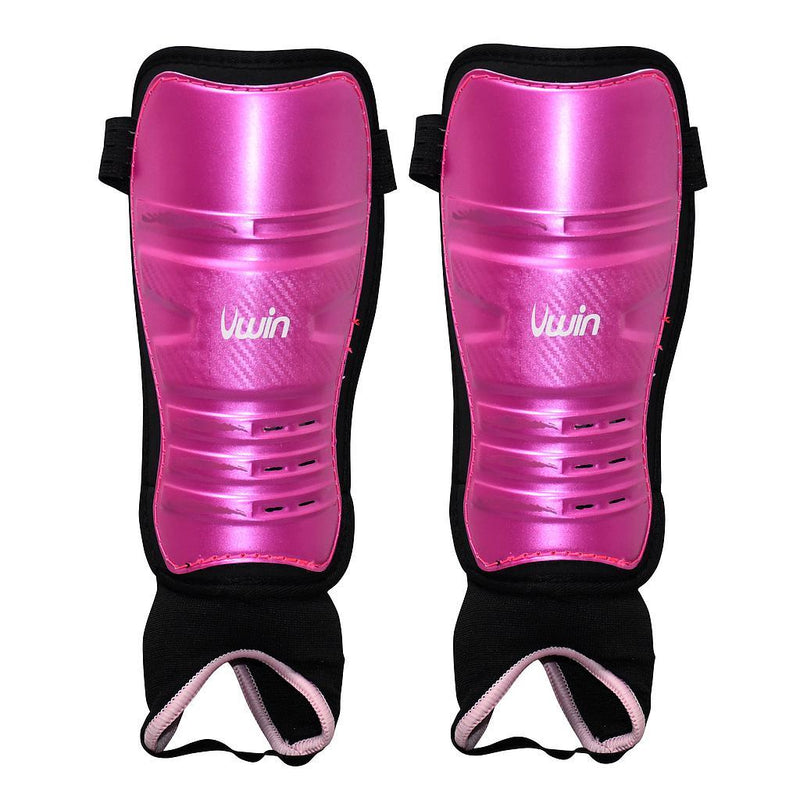 Uwin Hockey Shinguards Medium Pink/Purple/Black Medium Pink/Purple/Black