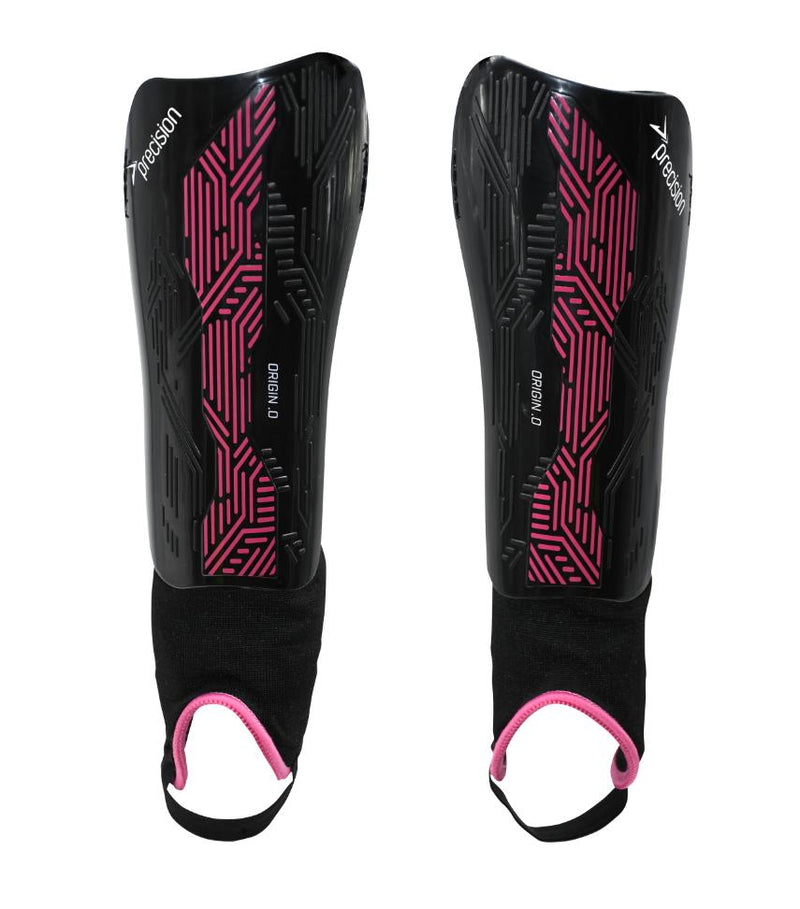 Precision Origin.0 Shin & Ankle Guards Medium Black/Pink Medium Black/Pink