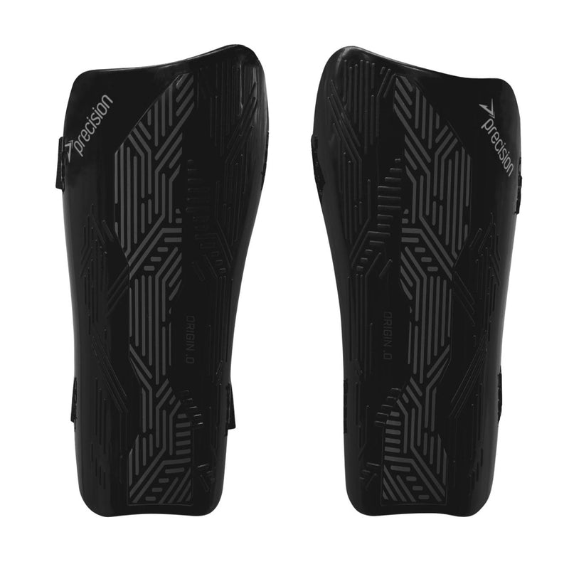 Precision Origin.0 Strap Shin Guards XSmall Black/Black XSmall Black/Black