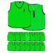 (Pack of 15) Mesh Numbered 1 - 15 Training Bibs (Youths, Adult) Adult Green Adult Green