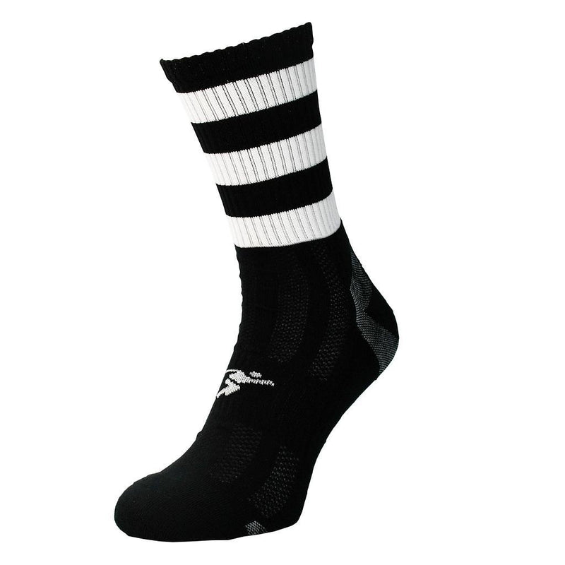 Precision Pro Hooped GAA Mid Socks Junior J8-J11 Black/White J8-J11 Black/White