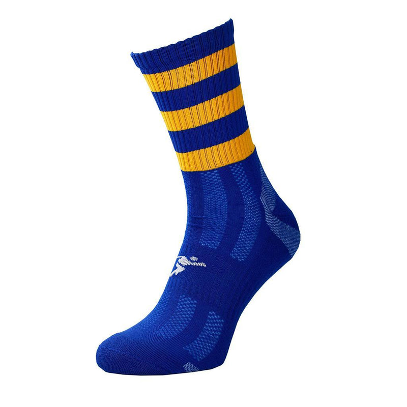Precision Pro Hooped GAA Mid Socks Junior J8-J11 Royal/Amber J8-J11 Royal/Amber