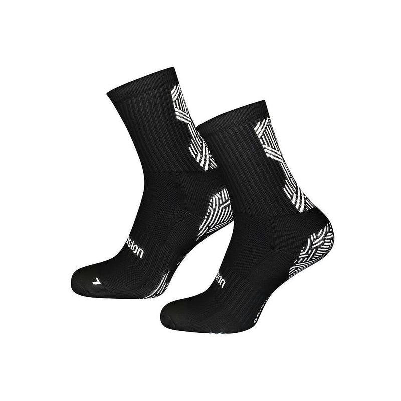 Precision Origin.0 Grip Socks Adult 6-8 Black/White 6-8 Black/White