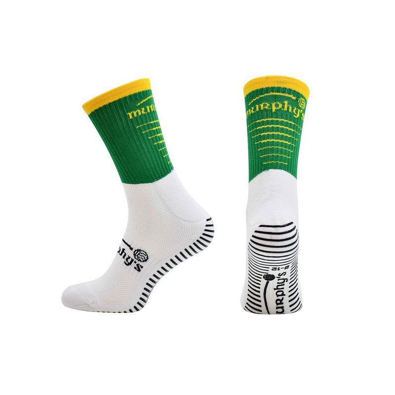 Murphy's Pro Mid Grip Socks Adult 6-8 Green/Gold 6-8 Green/Gold