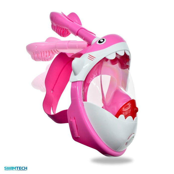 SwimTech Full Face Snorkel Mask - Kids XSmall Pink XSmall Pink