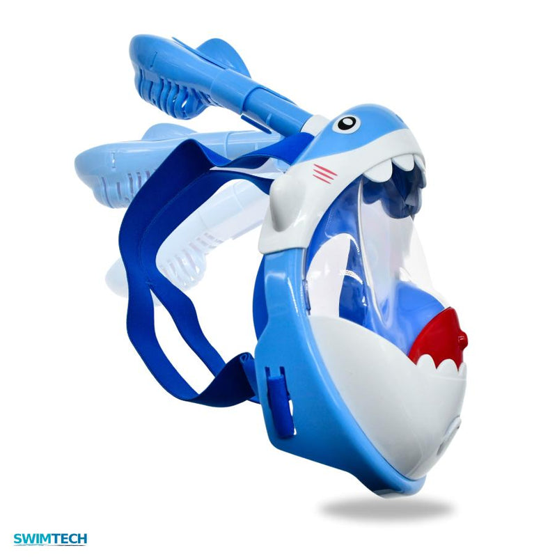 SwimTech Full Face Snorkel Mask - Kids XSmall Blue XSmall Blue