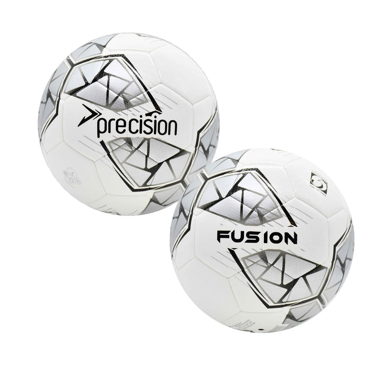 Precision Fusion FIFA Basic Training Ball 5 White/Silver/Black/White 5 White/Silver/Black/White
