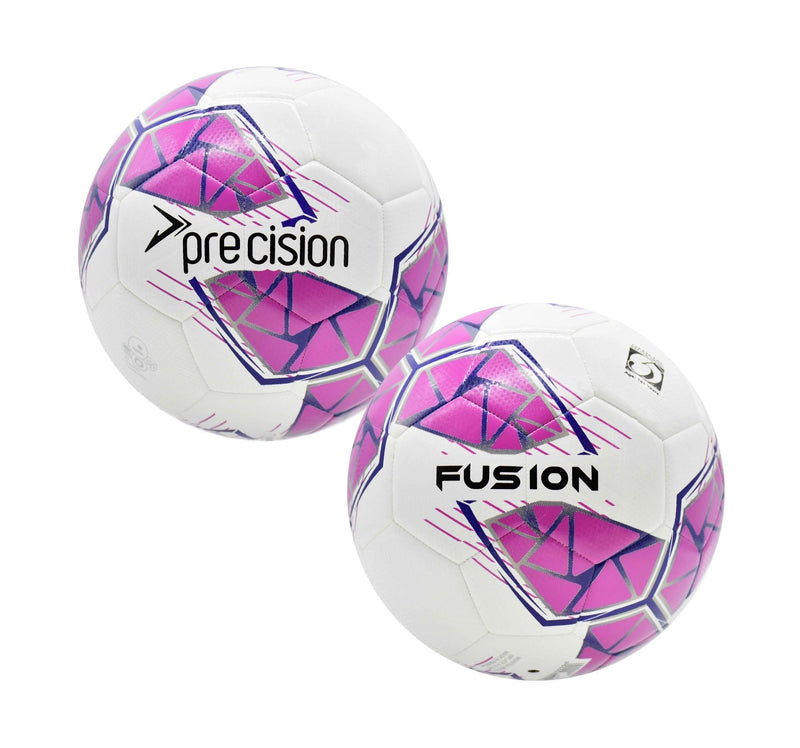 Precision Fusion FIFA Basic Training Ball 3 White/Pink/Purple/Grey 3 White/Pink/Purple/Grey