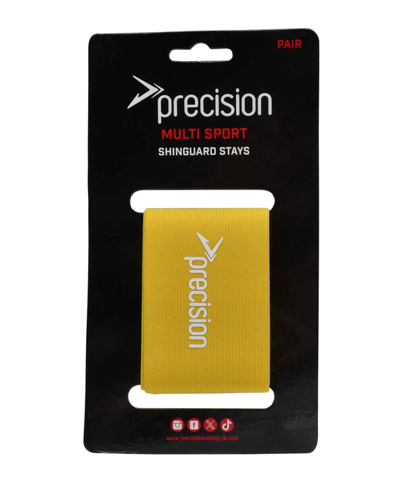 Precision Shin Guard Stays Yellow Yellow
