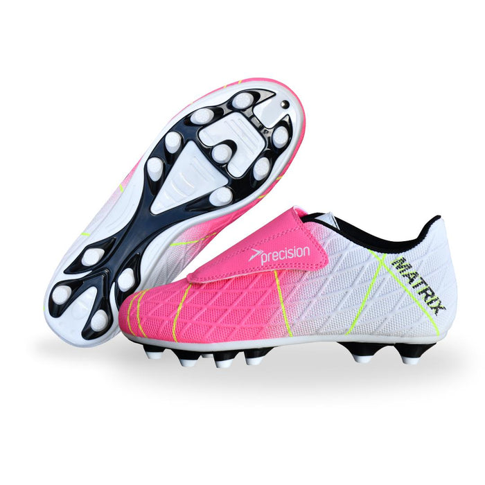 Precision Matrix Junior Football Boots FG 1 Fuchsia/White/Lime 1 Fuchsia/White/Lime