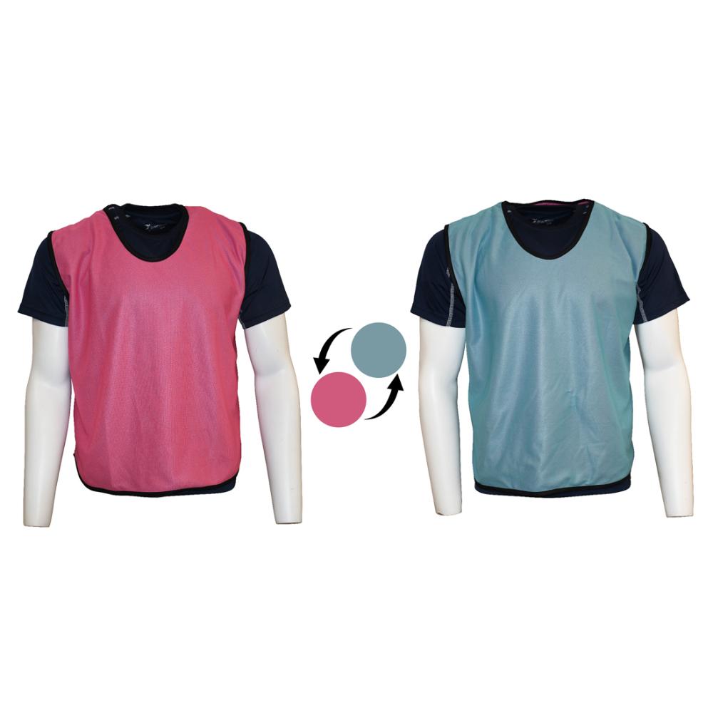 Plain Reversible Mesh Training Bib (Youth, Adult) Youths Pink/Sky Youths Pink/Sky