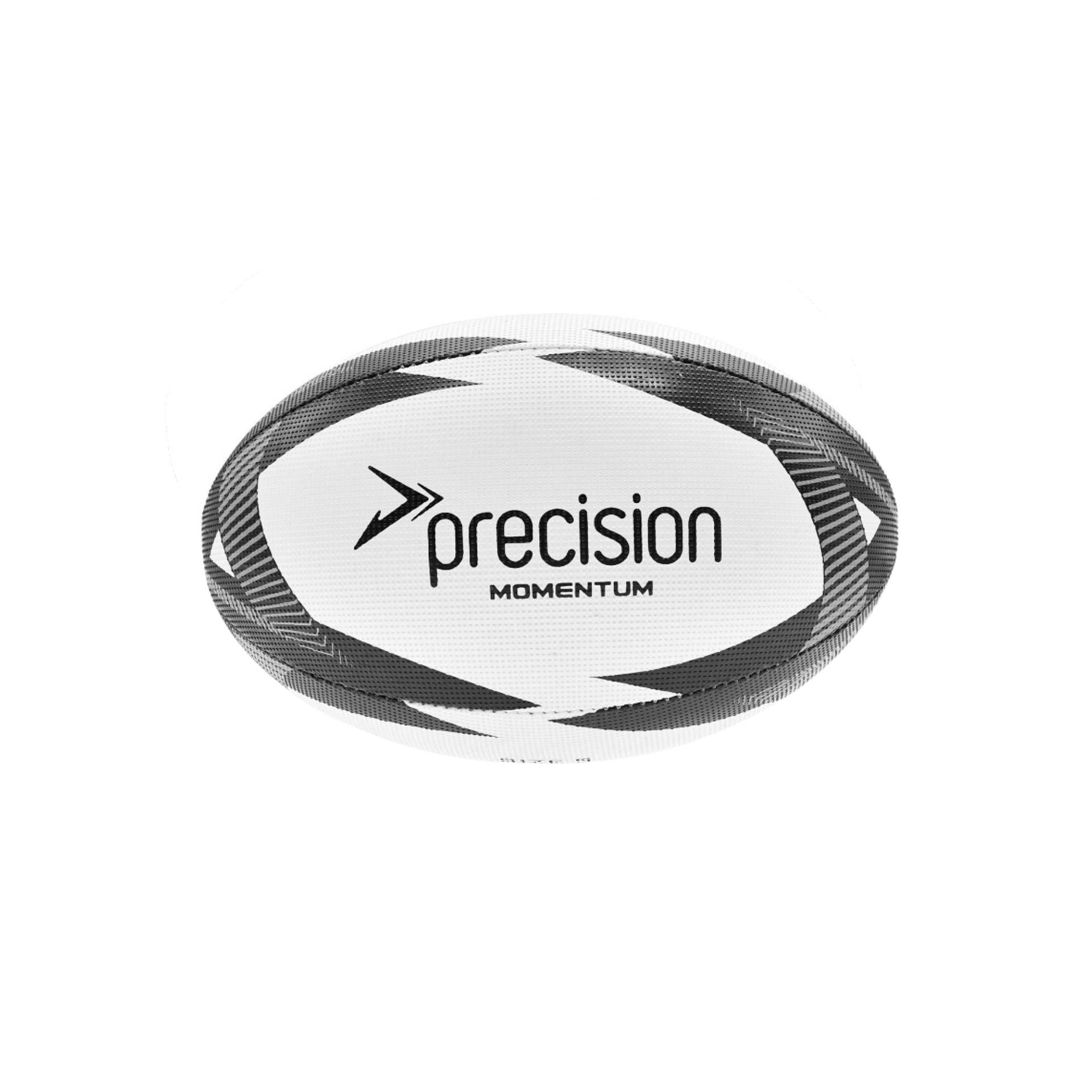 Precision Momentum Rugby Training Ball 4 White/Black/Grey 4 White/Black/Grey