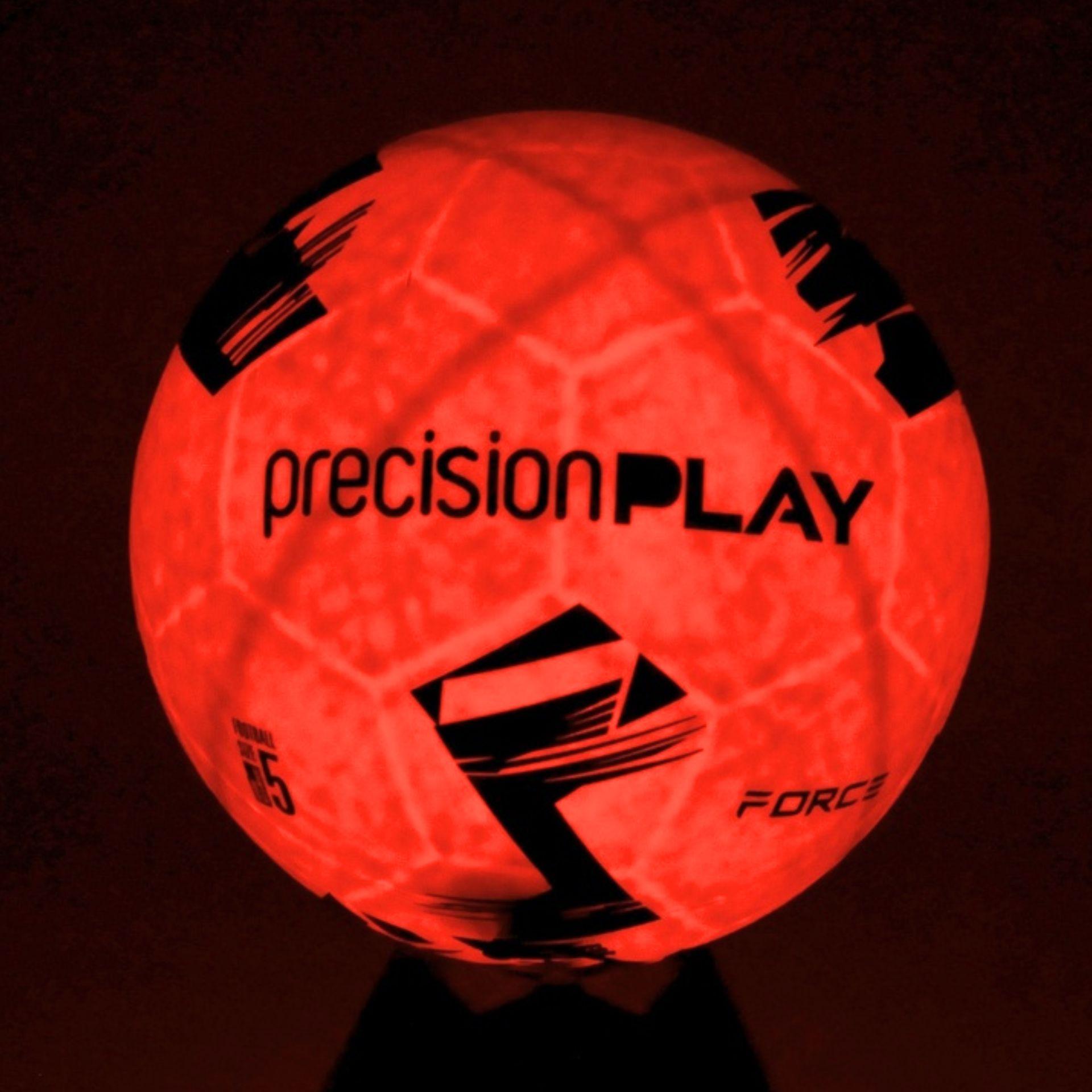 PrecisionPLAY Force LED Light up Football 5 Fluo Orange/Fluo Blue/Black 5 Fluo Orange/Fluo Blue/Black