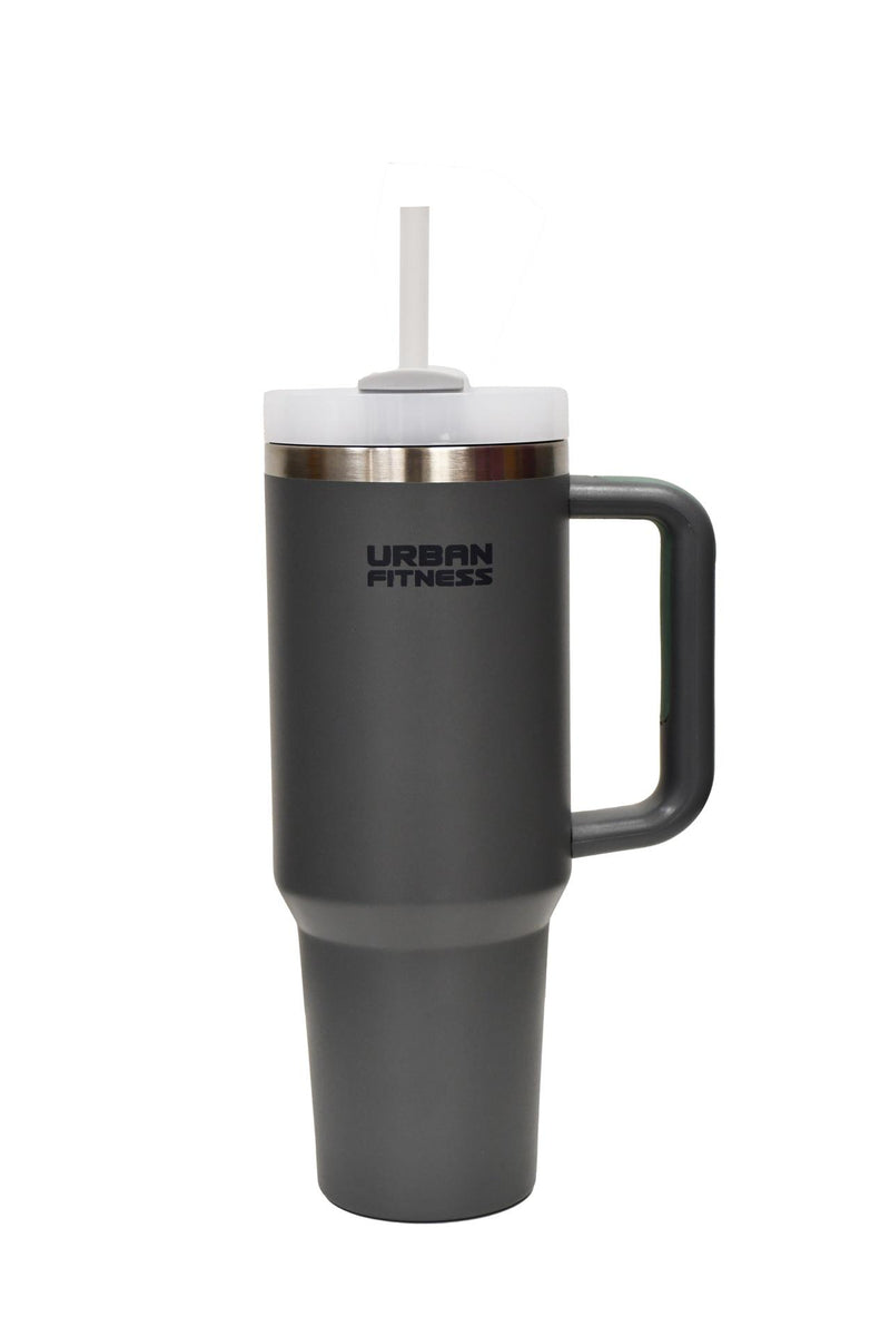 Urban Fitness VitalSip - Borraccia da viaggio per bevande calde e fredde, 1,2 l, con manico, senza BPA, design elegante e moderno, grigio ardesia