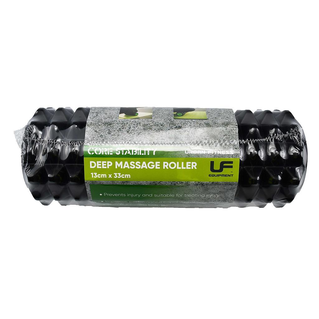 Urban Fitness Deep Massage Roller 130 x 330mm Black/Green 130 x 330mm Black/Green