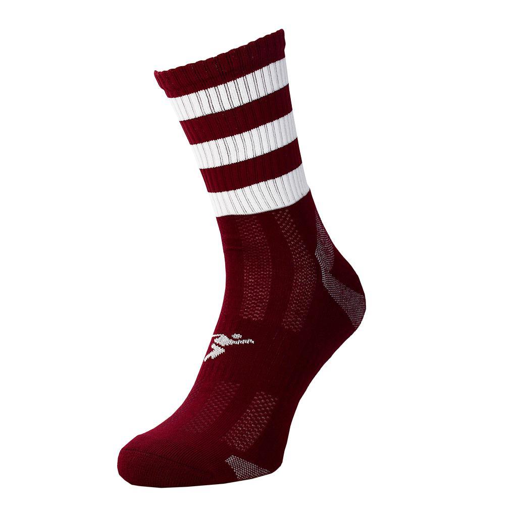 Precision Pro Hooped GAA Mid Socks Junior J12-2 Maroon/White J12-2 Maroon/White