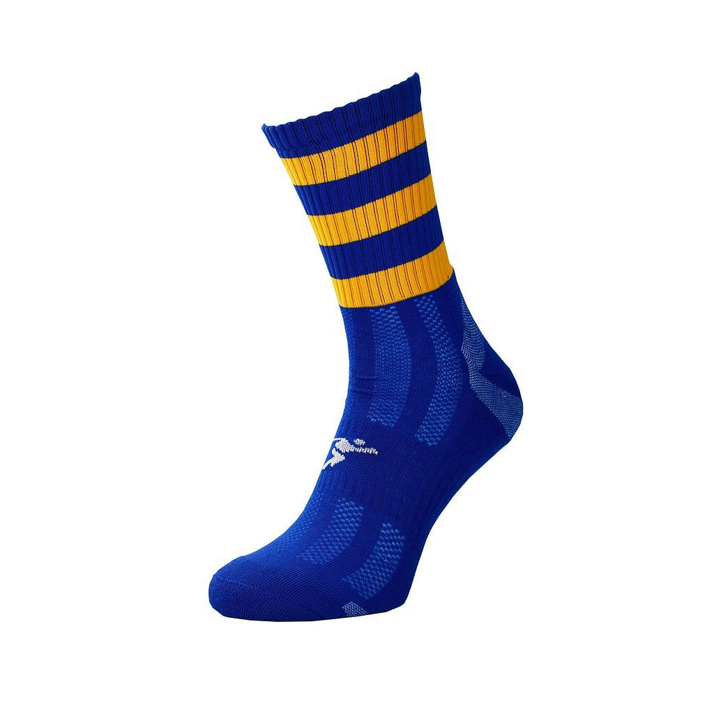 Precision Pro Hooped GAA Mid Socks Junior 3-6 Royal/Amber 3-6 Royal/Amber
