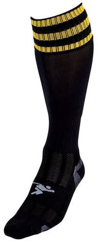 Precision 3 Stripe Pro Football Socks Junior J12-2 Black/Gold J12-2 Black/Gold