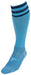 Precision 3 Stripe Pro Football Socks Junior J12-2 Sky/Navy J12-2 Sky/Navy
