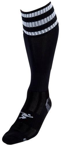 Precision 3 Stripe Pro Football Socks Junior 3-6 Black/White 3-6 Black/White