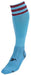 Precision 3 Stripe Pro Football Socks Junior 3-6 Sky/Maroon 3-6 Sky/Maroon
