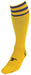 Precision 3 Stripe Pro Football Socks Junior 3-6 Yellow/Royal 3-6 Yellow/Royal
