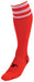 Precision 3 Stripe Pro Football Socks Adult 7-11 Red/White 7-11 Red/White