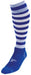 Precision Hooped Pro Football Socks Adult 7-11 Royal/White 7-11 Royal/White