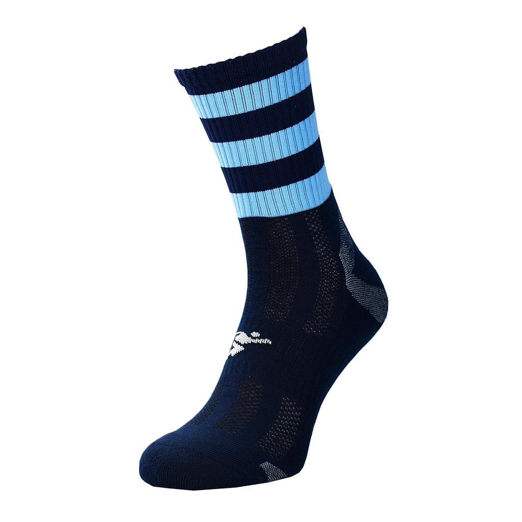 Precision Pro Hooped GAA Mid Socks Junior J12-2 Navy/Sky J12-2 Navy/Sky