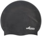 SwimTech Silicone Swim Cap Black Black