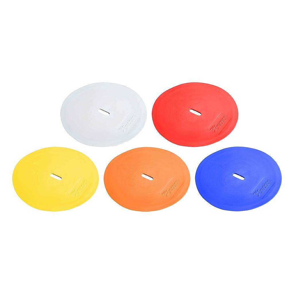 Precision Multi Colour Round Marker Discs (Set of 10) 20cm 20cm