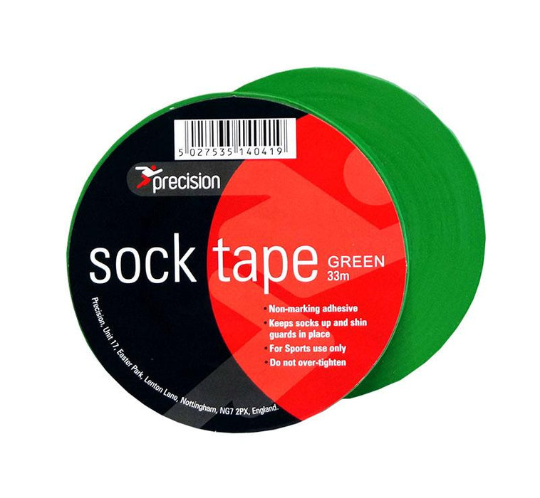 Precision Sock Tape 19mm (Pack of 10) 19mm x 33m Green 19mm x 33m Green