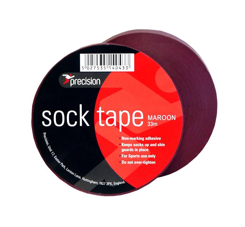 Precision Sock Tape 19mm (Pack of 10) 19mm x 33m Maroon 19mm x 33m Maroon