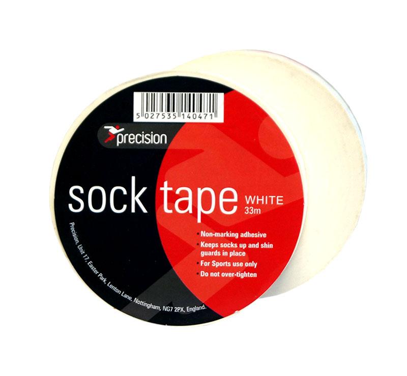 Precision Sock Tape 19mm (Pack of 10) 19mm x 33m White 19mm x 33m White