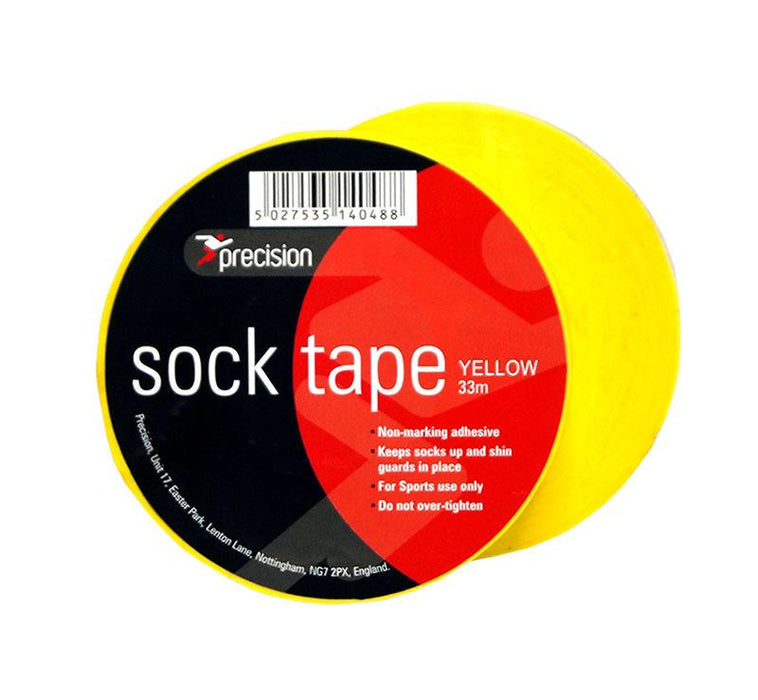 Precision Sock Tape 19mm (Pack of 10) 19mm x 33m Yellow 19mm x 33m Yellow