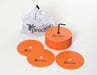 Precision Round Rubber Marker Discs (Set of 20) Medium Orange Medium Orange