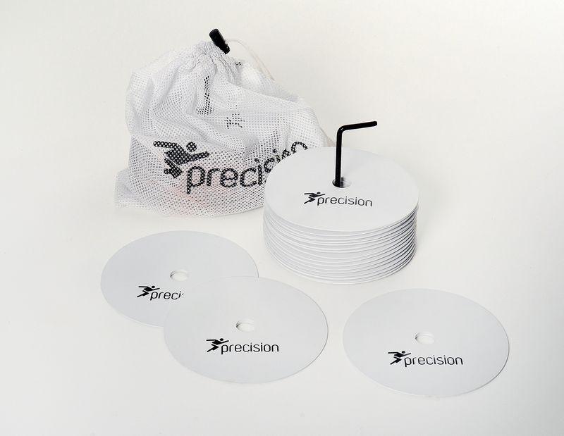 Precision Round Rubber Marker Discs (Set of 20) Medium White Medium White