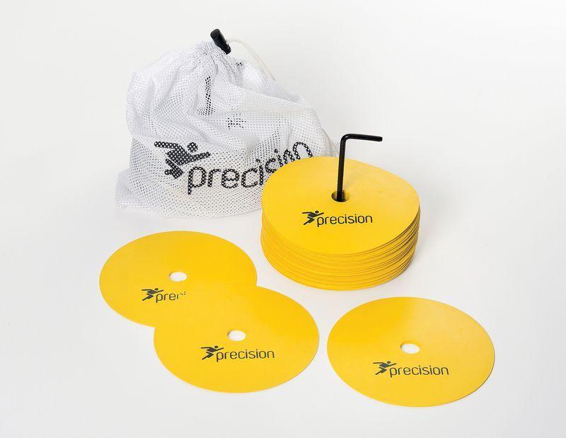 Precision Round Rubber Marker Discs (Set of 20) Medium Yellow Medium Yellow