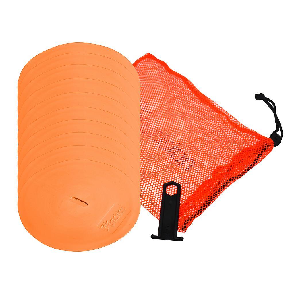 Precision Round Marker Discs (Set of 10) 20cm Orange 20cm Orange