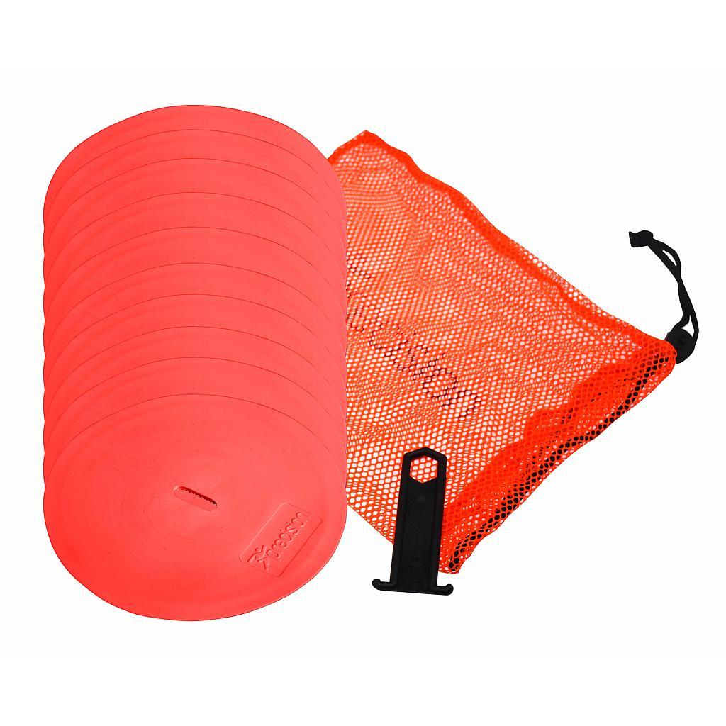 Precision Round Marker Discs (Set of 10) 20cm Red 20cm Red