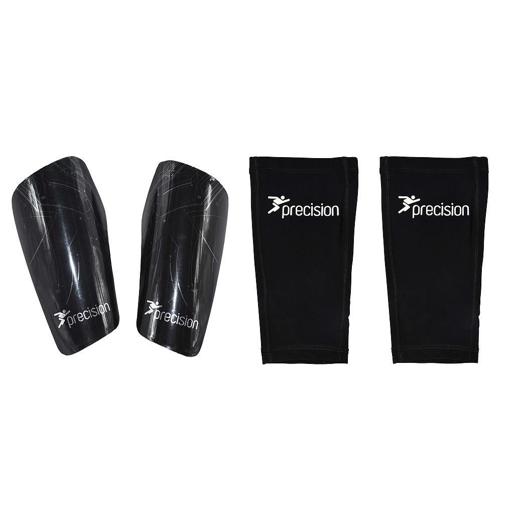 Precision Pro Matrix Shinguards Small Black/Chrome Small Black/Chrome