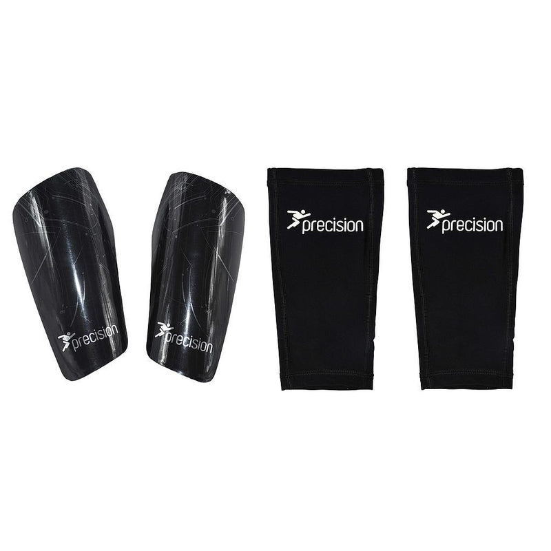 Precision Pro Matrix Shinguards Large Black/Chrome Large Black/Chrome