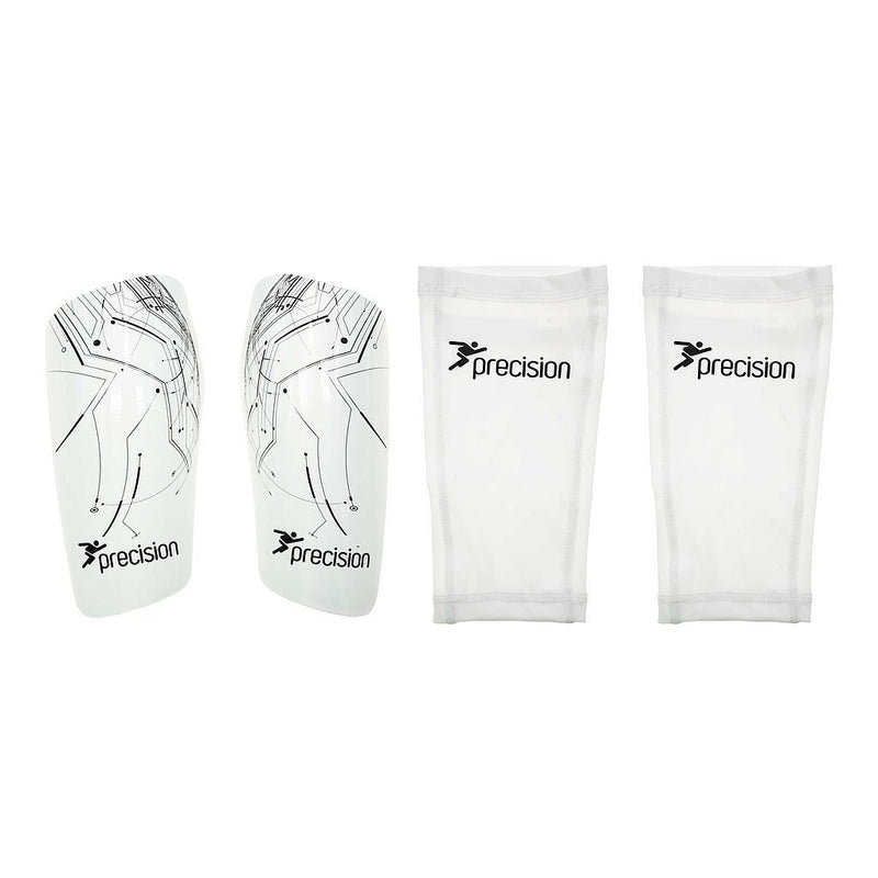 Precision Pro Matrix Shinguards Medium White/Black Medium White/Black