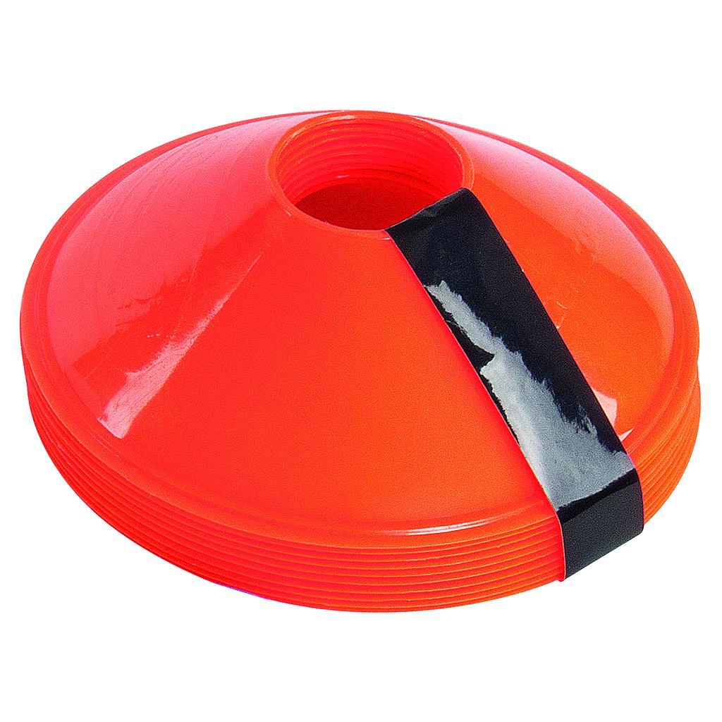 Precision Sleeved Set of 10 Saucer Cones Orange Orange