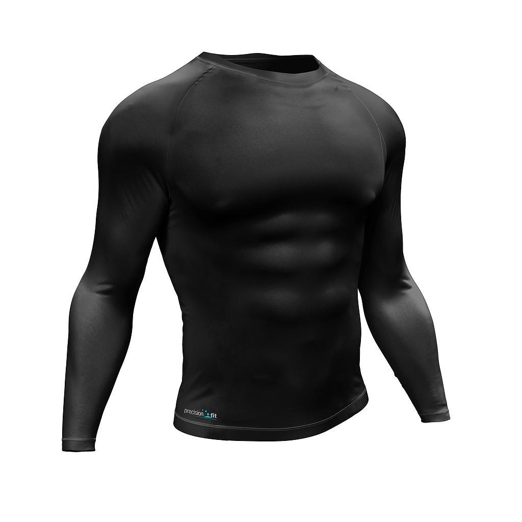 Precision Essential Baselayer Long Sleeve Shirt Junior L Junior 28-30" Black L Junior 28-30" Black