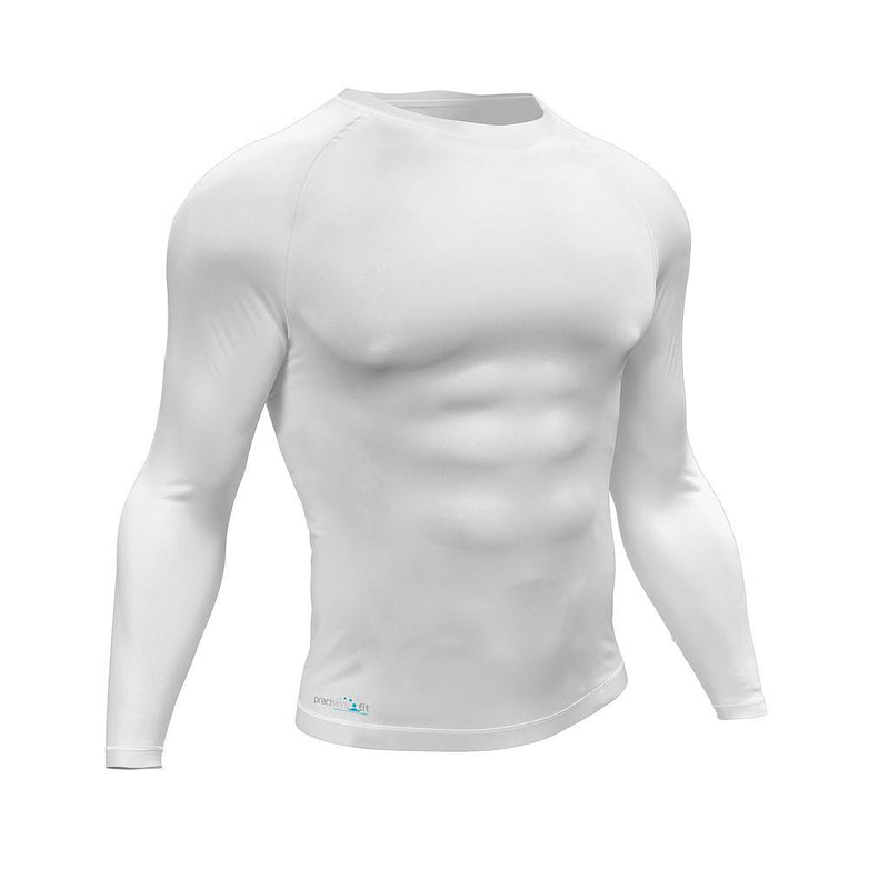 Precision Essential Baselayer Long Sleeve Shirt Junior L Junior 28-30" White L Junior 28-30" White