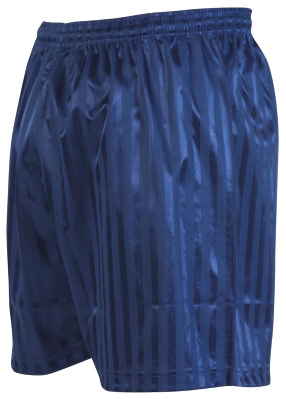 Precision Striped Continental Football Shorts Junior XS Junior 18-20" Navy XS Junior 18-20" Navy