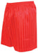 Precision Striped Continental Football Shorts Adult XL 42-44" Red XL 42-44" Red