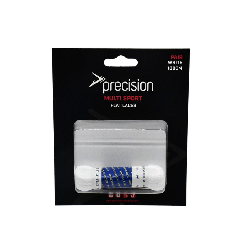 Precision Flat Laces (Single) 140cm White 140cm White